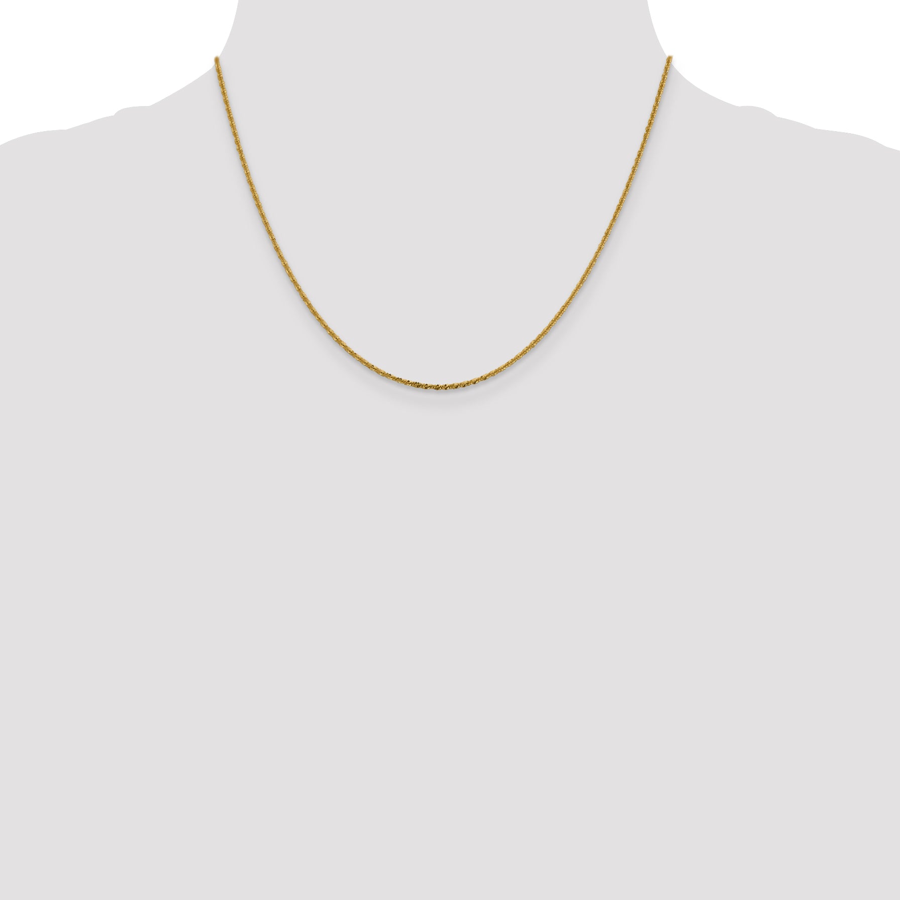 1.5mm 14K Yellow Gold Cyclone Chain Secondary image