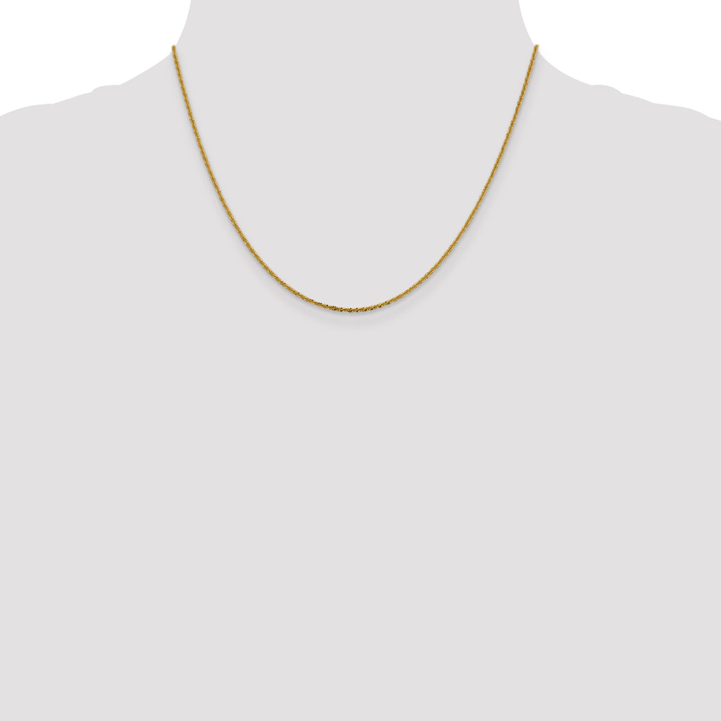 1.5mm 14K Yellow Gold Cyclone Chain - Sophia Jewelers