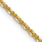 1.5mm 14K Yellow Gold Cyclone Chain - Sophia Jewelers