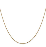 Snake Chain Necklace in 14K Yellow Gold, 0.8mm, 16–24 Inch