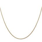 14K .8mm Round Snake Chain