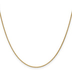 1.1mm 14K Yellow Gold Round Cable Chain - Sophia Jewelers