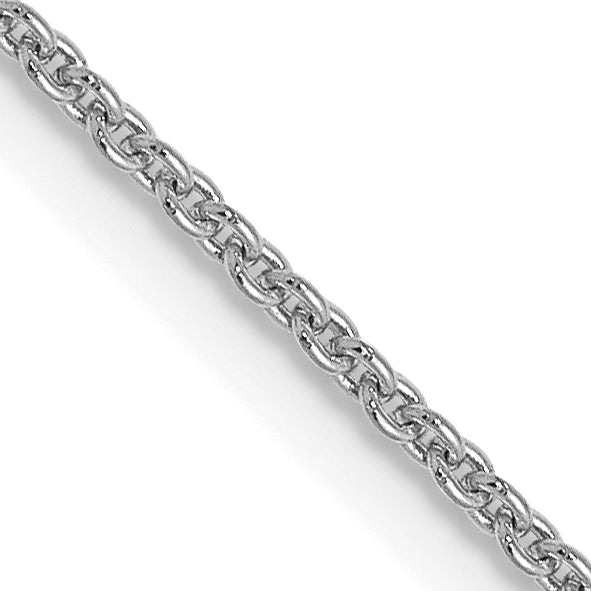 1.1mm 14K White Gold Round Cable Chain - Sophia Jewelers Main image