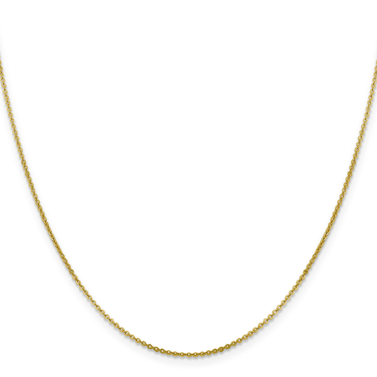 Flat Cable Chain in 14K Yellow Gold, 1.4mm - Sophia Jewelers Main image
