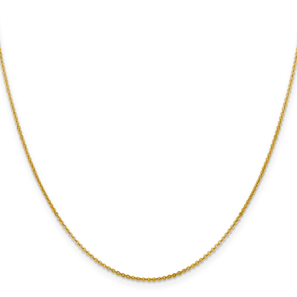 1.4mm 14K Yellow Gold Flat Cable Chain - Sophia Jewelers