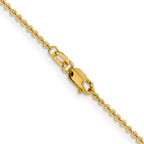 1.4mm 14K Yellow Gold Flat Cable Chain - Sophia Jewelers