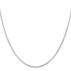 Flat Cable Chain in 14K White Gold, 1.4mm - Sophia Jewelers