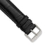 Black Matte Genuine Alligator Leather Watch Band, 24mm - Sophia Jewelers
