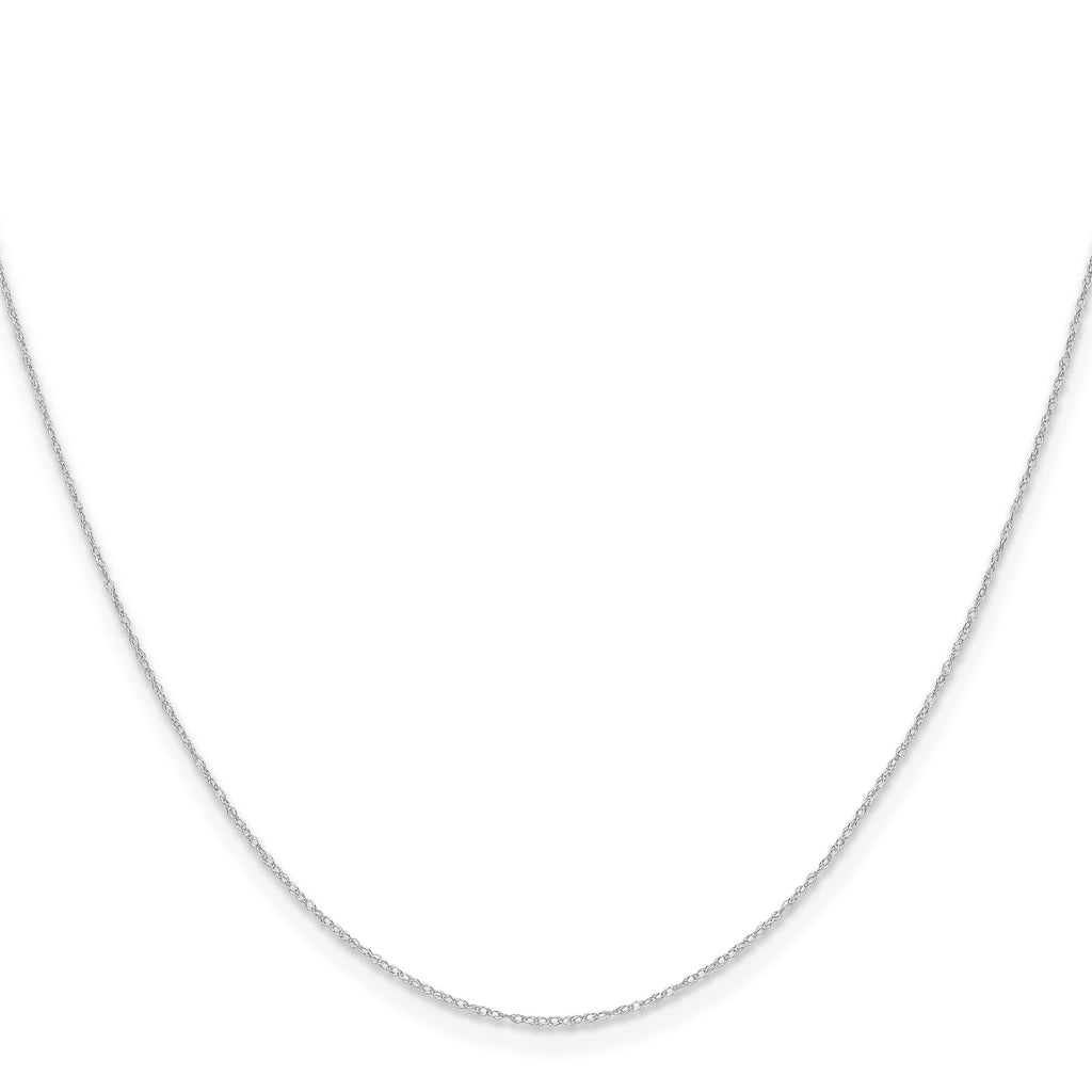 0.4mm 14K White Gold Cable Rope Chain - Sophia Jewelers