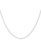 0.4mm 14K White Gold Cable Rope Chain - Sophia Jewelers