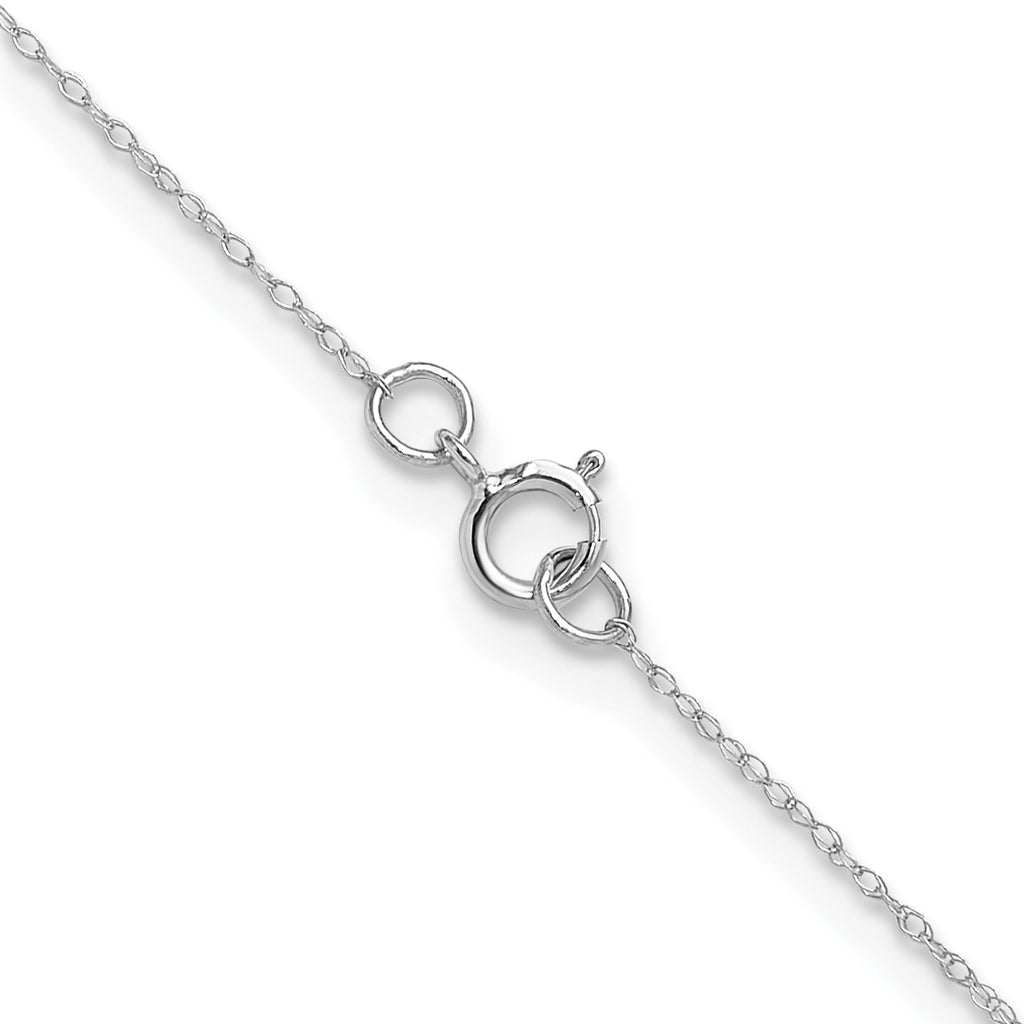 0.4mm 14K White Gold Cable Rope Chain - Sophia Jewelers