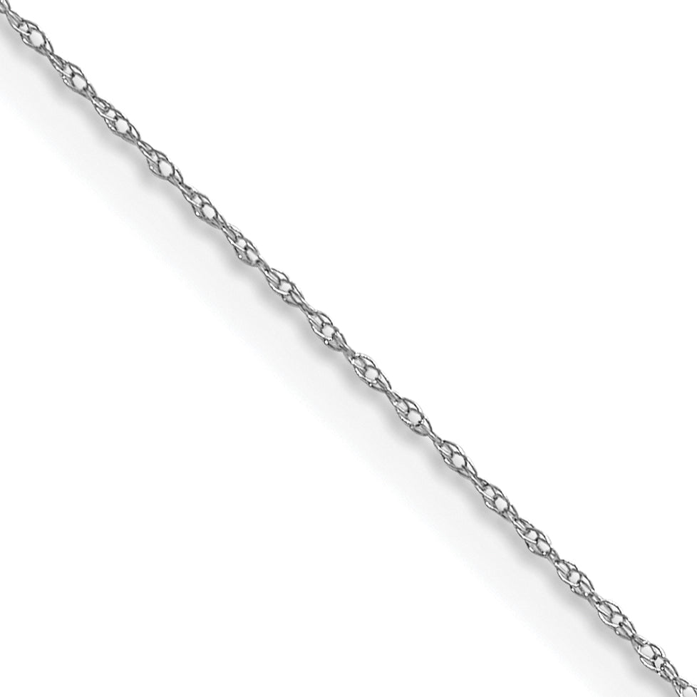 0.4mm 14K White Gold Cable Rope Chain - Sophia Jewelers Main image