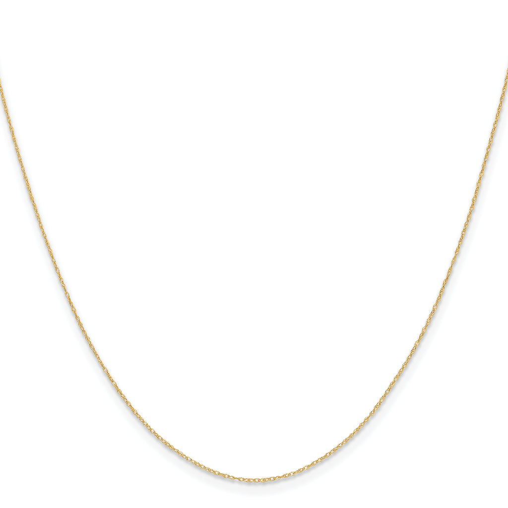 0.4mm 14K Yellow Gold Cable Rope Chain - Sophia Jewelers