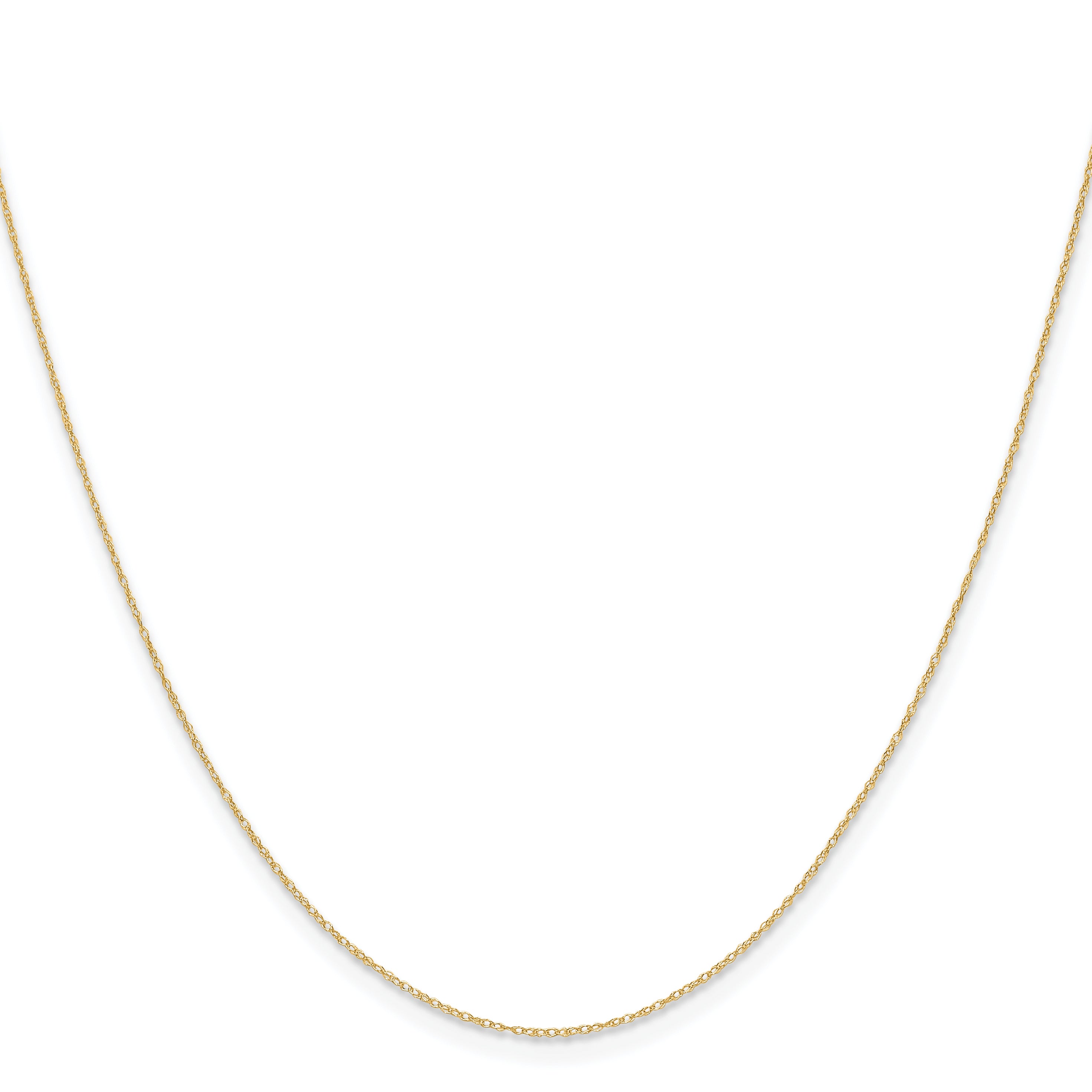 0.4mm 14K Yellow Gold Cable Rope Chain - Sophia Jewelers