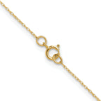 0.4mm 14K Yellow Gold Cable Rope Chain - Sophia Jewelers