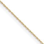 0.4mm 14K Yellow Gold Cable Rope Chain - Sophia Jewelers