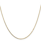 0.8mm 14K Yellow Gold Box Chain - Sophia Jewelers