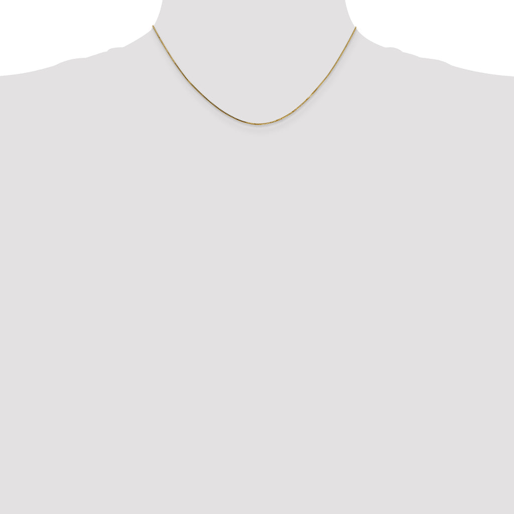 0.8mm 14K Yellow Gold Box Chain - Sophia Jewelers