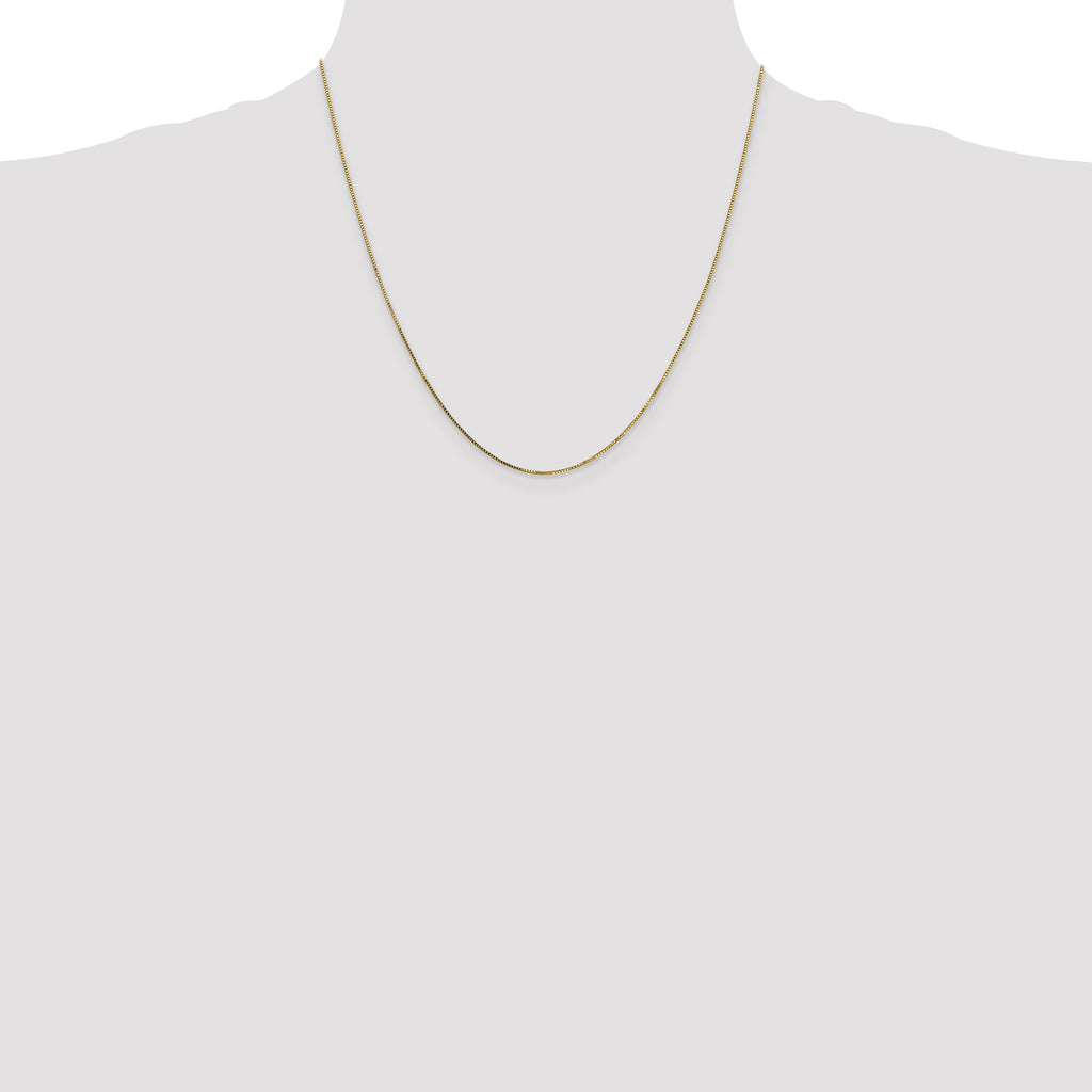 14K .8mm Box with Lobster Clasp Chain