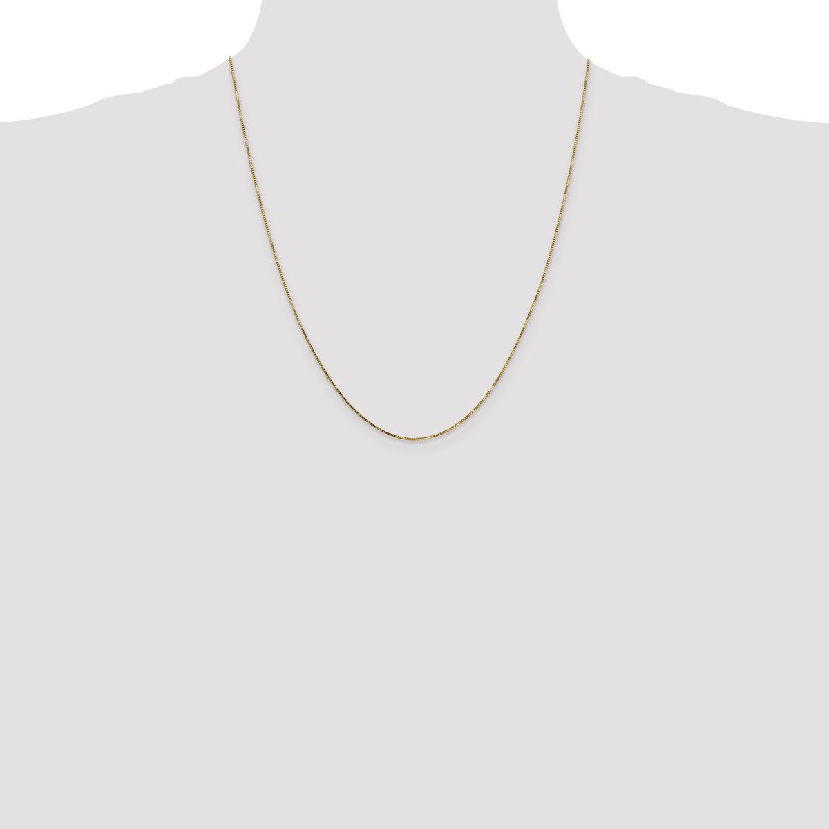 14K .8mm Box with Lobster Clasp Chain