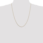 14K .8mm Box with Lobster Clasp Chain
