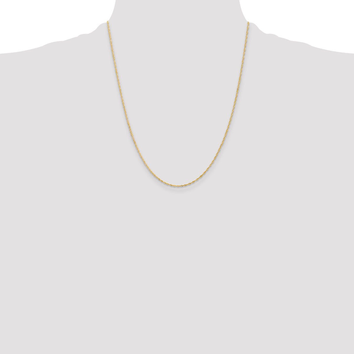 10k 1 mm Singapore Chain