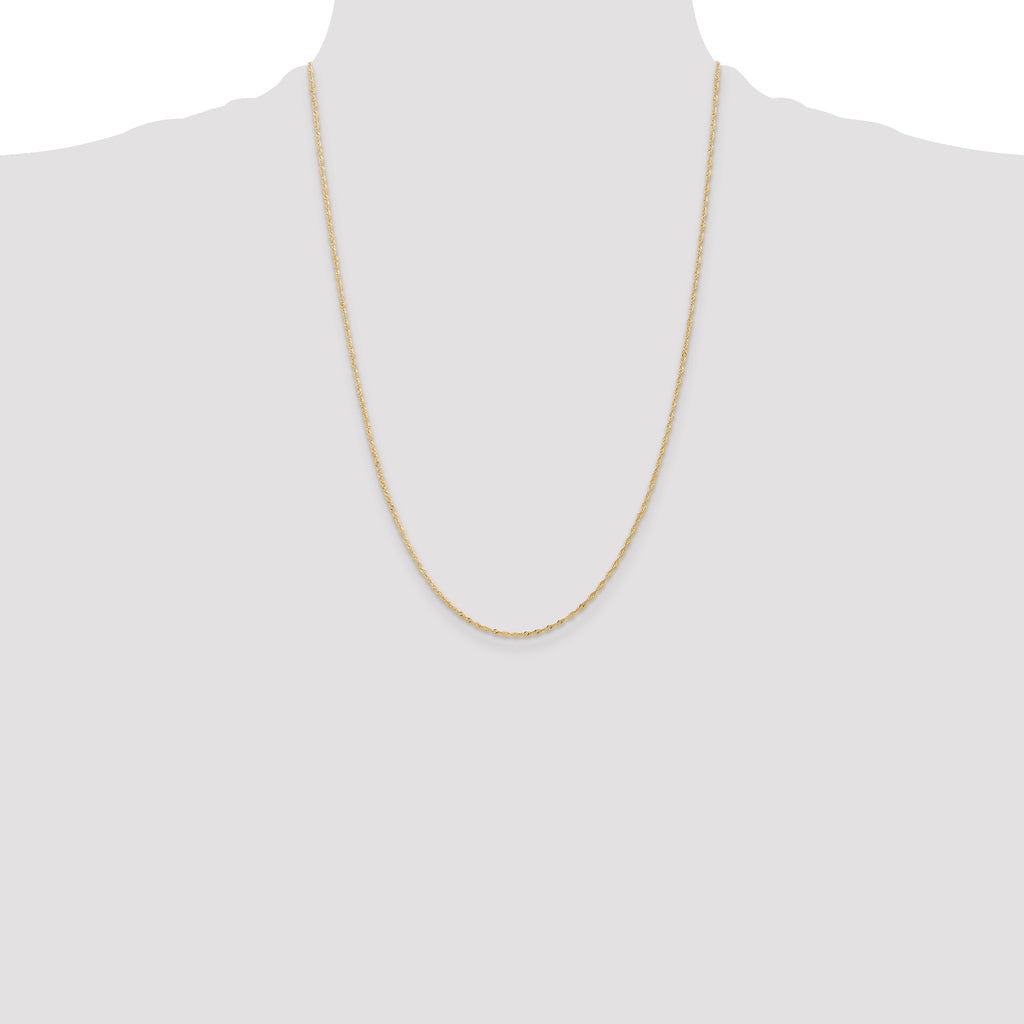 10k 1 mm Singapore Chain
