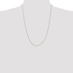 10k .5mm Baby Box Chain W/Spring Ring Clasp