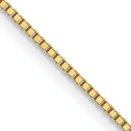 0.7mm 10K Yellow Gold Box Chain - Sophia Jewelers