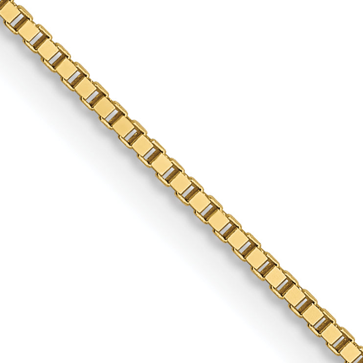 0.7mm 10K Yellow Gold Box Chain - Sophia Jewelers