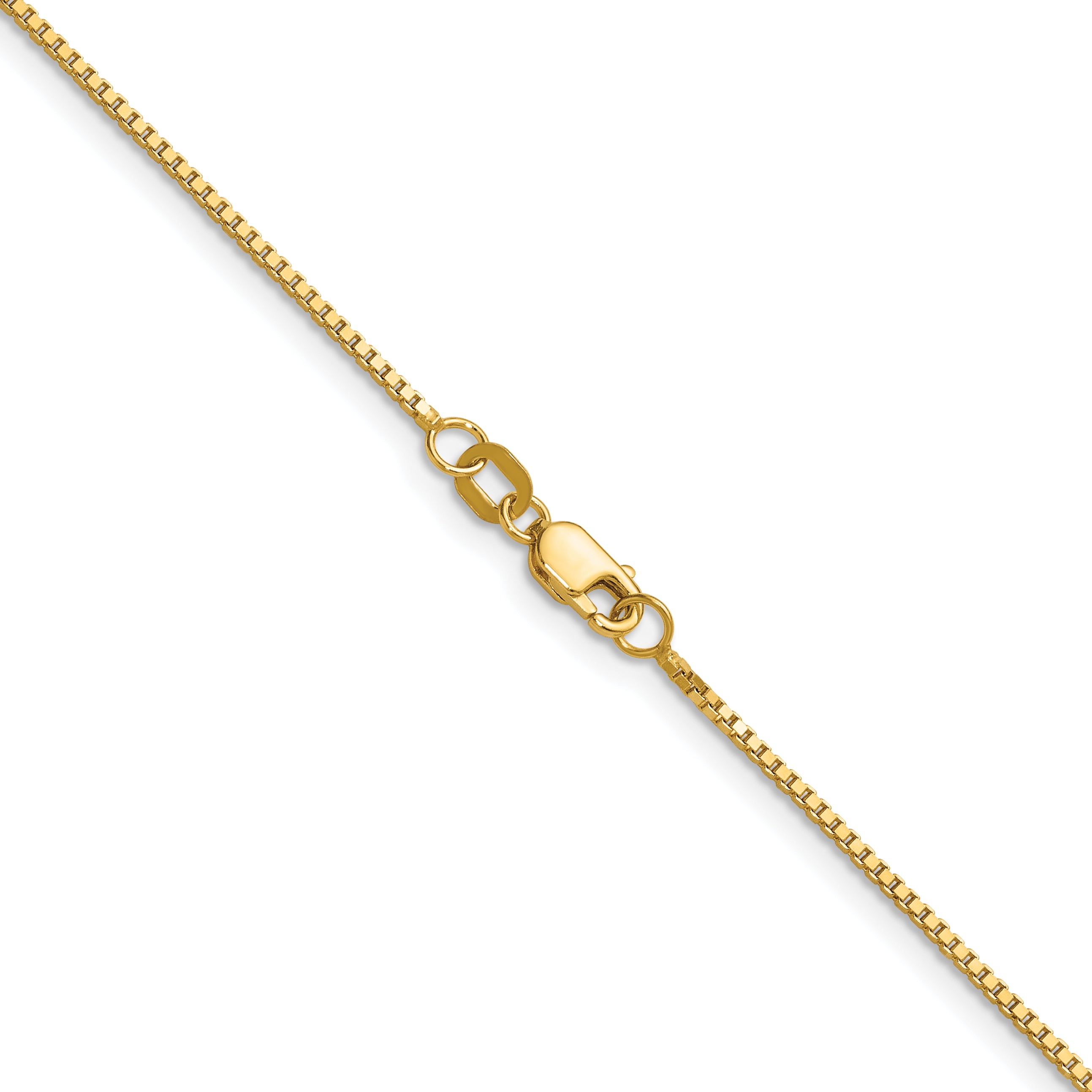 Box Chain Necklace in 14K Yellow Gold, 1mm Secondary image
