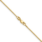 1.0mm 14K Yellow Gold Box Chain - Sophia Jewelers