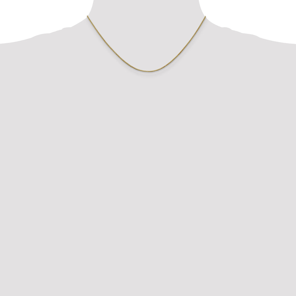 1.0mm 14K Yellow Gold Box Chain - Sophia Jewelers