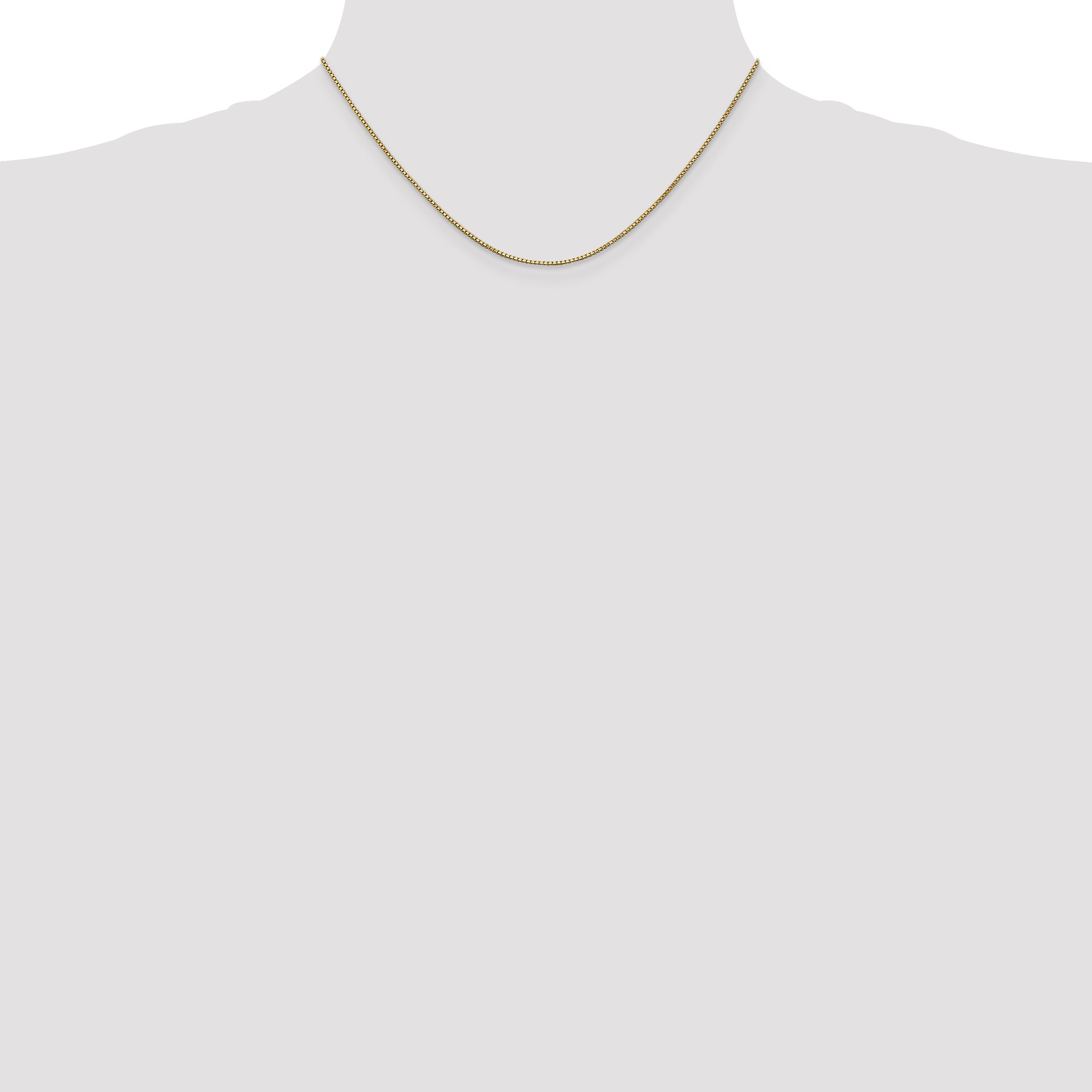 1.0mm 14K Yellow Gold Box Chain - Sophia Jewelers