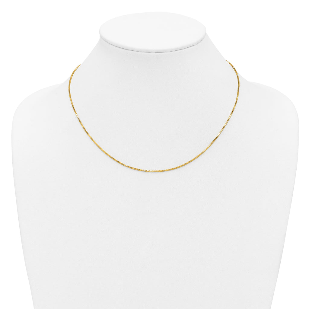 14K 1mm Box Chain