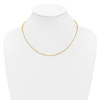 14K 1mm Box Chain
