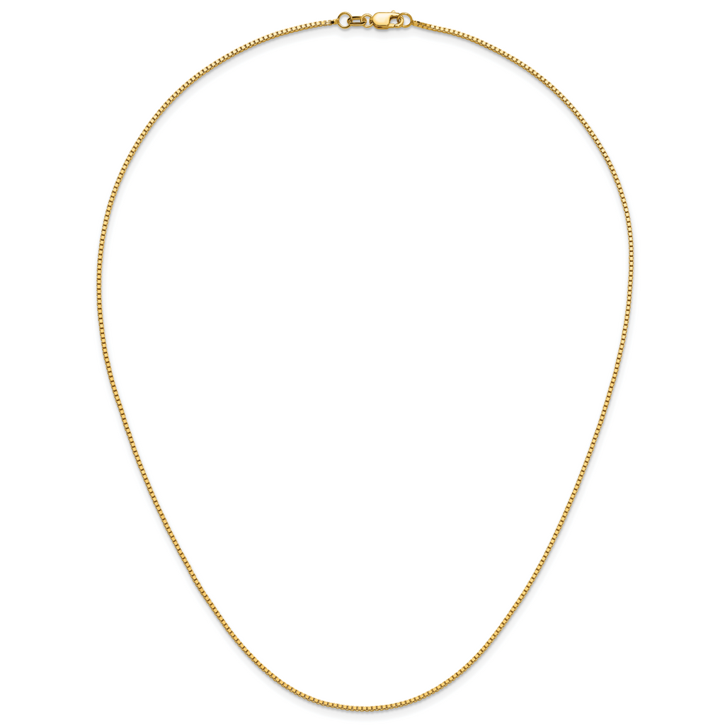 14K 1mm Box Chain
