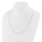 10K White Gold Adjustable .9mm Box Chain