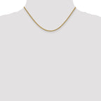 2.1mm 14K Yellow Gold Spiga Wheat Chain - Sophia Jewelers