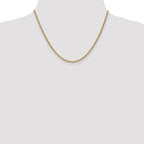Spiga Wheat Chain Necklace in 14K Yellow Gold, 2.1mm - Sophia Jewelers