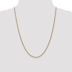 Spiga Wheat Chain Necklace in 14K Yellow Gold, 2.1mm - Sophia Jewelers