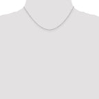 10K White Gold 1mm Singapore Chain