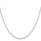 1.3mm 14K White Gold Loose Rope Chain - Sophia Jewelers