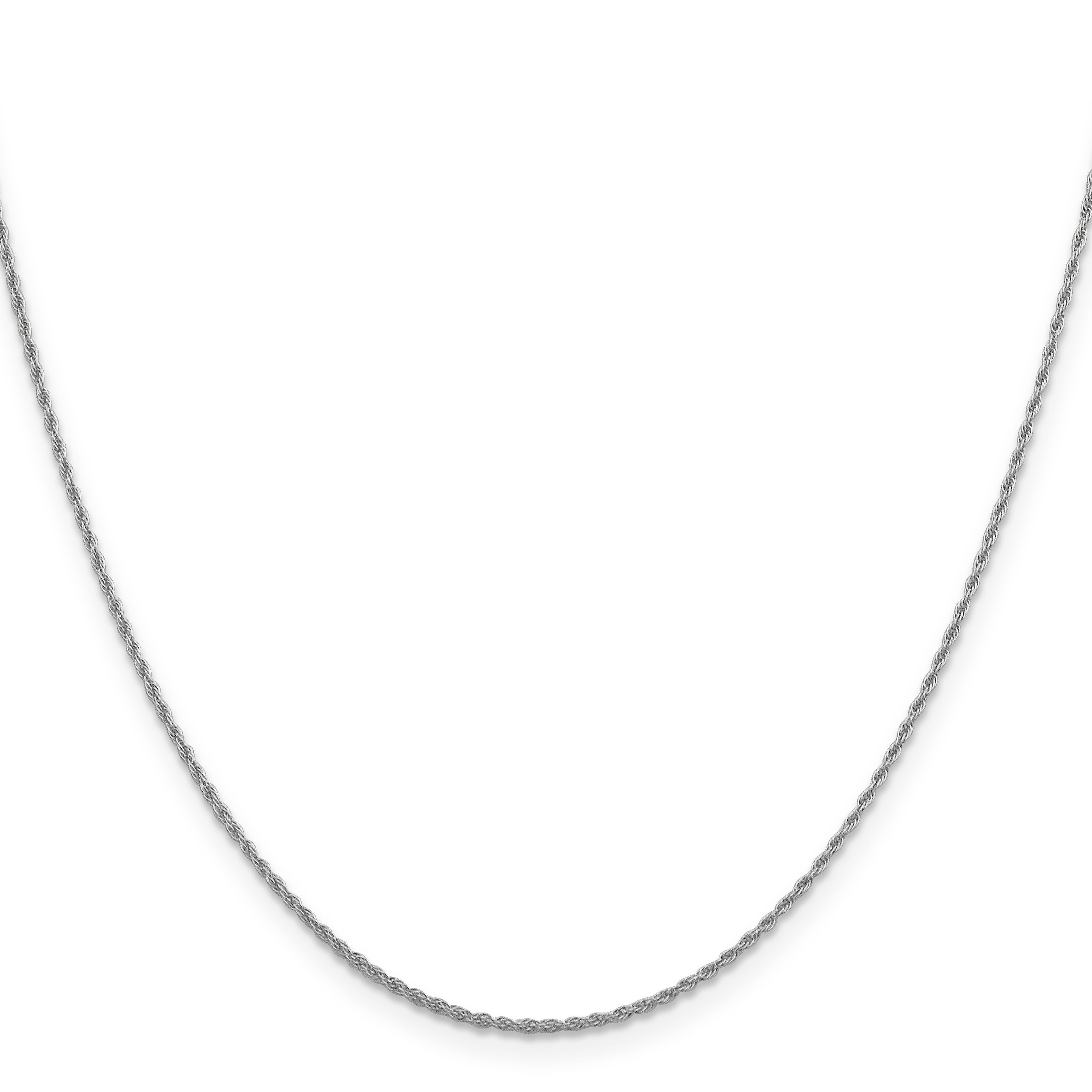 1.3mm 14K White Gold Loose Rope Chain - Sophia Jewelers
