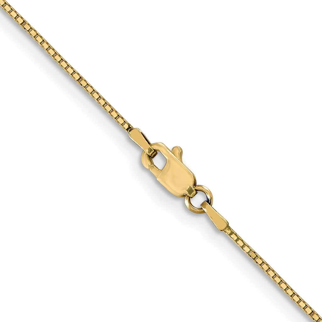 0.8mm 10K Yellow Gold Box Chain - Sophia Jewelers