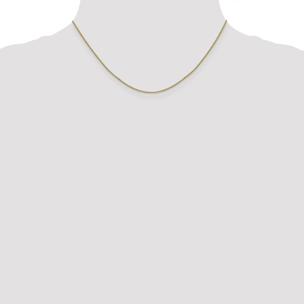 0.8mm 10K Yellow Gold Box Chain - Sophia Jewelers