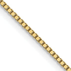 0.8mm 10K Yellow Gold Box Chain - Sophia Jewelers