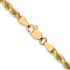 3.5mm 10K Yellow Gold Diamond-Cut Rope Chain - Sophia Jewelers