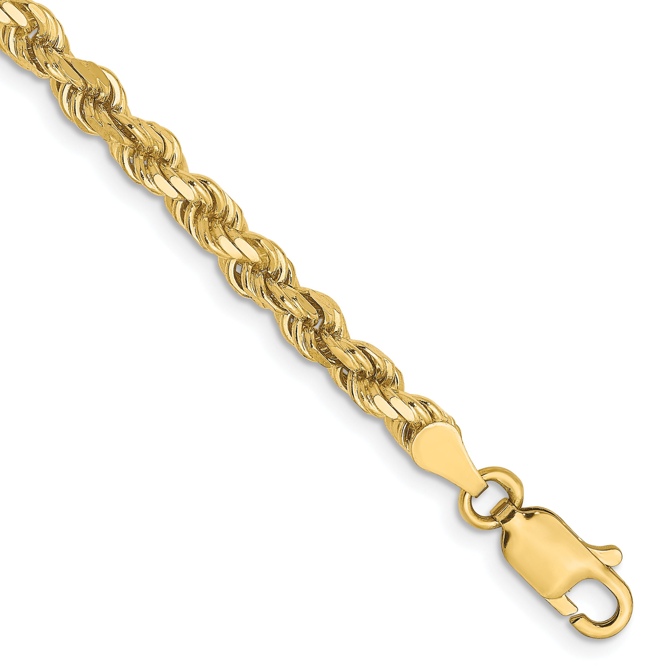10K 3.5mm Diamond-Cut Rope Chain Main image