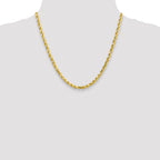 4.5mm 10K Yellow Gold Diamond-Cut Rope Chain - Sophia Jewelers